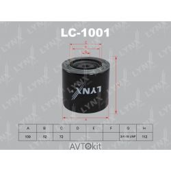 Фильтр масляный для AUDI A6 LYNXauto LC-1001