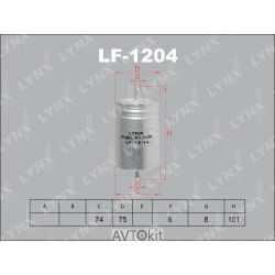 Фильтр топливный для MERCEDES LYNXauto LF-1204