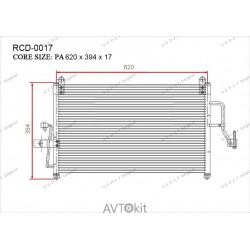 Радиатор кондиционера для Daewoo GERAT RCD-0017