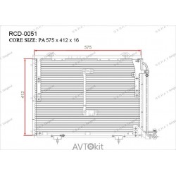Радиатор кондиционера для Mercedes GERAT RCD-0051