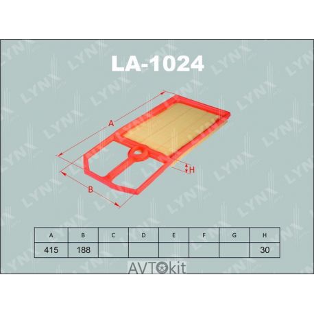 Фильтр воздушный для SEAT Cordoba LYNXauto LA-1024
