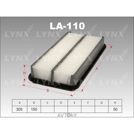 Фильтр воздушный для TOYOTA Ipsum LYNXauto LA-110
