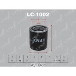 Фильтр масляный для AUDI 80 LYNXauto LC-1002