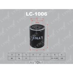 Фильтр масляный для FORD Galaxy LYNXauto LC-1006