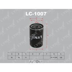 Фильтр масляный для Audi 80 LYNXauto LC-1007