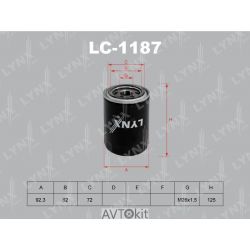 Фильтр масляный для HYUNDAI LYNXauto LC-1187
