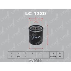 Фильтр масляный для CITROEN LYNXauto LC-1320