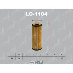 Фильтр масляный для AUDI A4 LYNXauto LO-1104