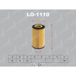 Фильтр масляный для BMW 5 LYNXauto LO-1110