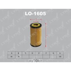 Фильтр масляный для AUDI A3 LYNXauto LO-1605