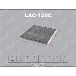 Фильтр салонный (новый номер LAC-143C) для TOYOTA Camry LYNXauto LAC-120C