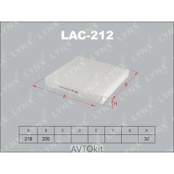 Фильтр салонный (новый номер LAC-206) для NISSAN Murano LYNXauto LAC-212