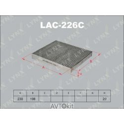 Фильтр салонный для INFINITI LYNXauto LAC-226C