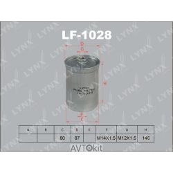 Фильтр топливный для AUDI 80 LYNXauto LF-1028
