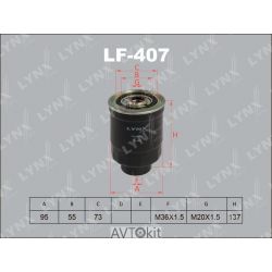 Фильтр топливный для HYUNDAI LYNXauto LF-407