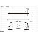 Колодки тормозные задние для TOYOTA Camry SANGSIN HI-Q SP1208