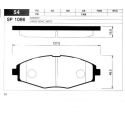 Колодки тормозные передние для Daewoo Lanos SANGSIN HI-Q SP1086