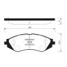 Колодки передние для Daewoo Espero SANGSIN HI-Q SP1077