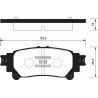 Колодки задние для LEXUS RX 350/450H SANGSIN HI-Q SP1458