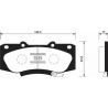 Колодки тормозные передние SP1484 для TOYOTA HI-LUX SANGSIN HI-Q SP1484