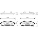 Колодки тормозные задние для TOYOTA Avensis SANGSIN HI-Q SP2184
