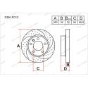 Передние тормозные диски для Audi, Porsche GERAT DSK-F013