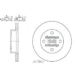 Диск тормозной передний для GS II (S160) SANGSIN HI-Q SD4040