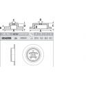 Диск тормозной задний для Murano I (Z50) SANGSIN HI-Q SD4209