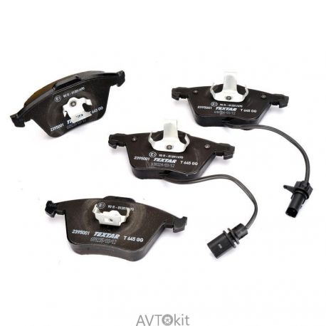 Тормозные колодки, передние с датчиком для AUDI TEXTAR 2395001