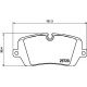 Тормозные колодки, задние для LAND ROVER TEXTAR 2572001