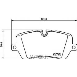 Тормозные колодки, задние для LAND ROVER TEXTAR 2572001