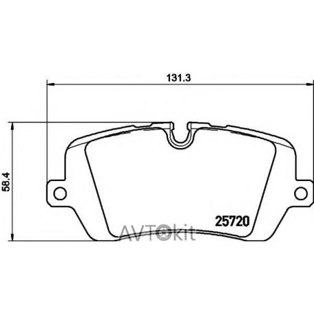 Тормозные колодки, задние для LAND ROVER TEXTAR 2572001