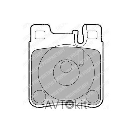 Комплект томозных колодок для CHRYSLER, MERCEDES-BENZ DELPHI LP841