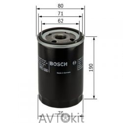 Масляный фильтр (накручивающийся) для AUDI BOSCH 0451103348