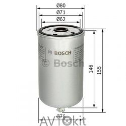 Топливный фильтр для ASKAM, MAN BOSCH 1457434447