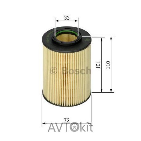 Масляный фильтр (картридж) для HYUNDAI, KIA BOSCH F026407061