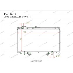 Радиатор охлаждения двигателя GERAT TY-114/1R для Lexus,Toyota