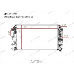 Радиатор охлаждения двигателя для Mercedes GERAT MR-131/2R