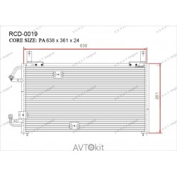 Радиатор кондиционера для Daewoo GERAT RCD-0019