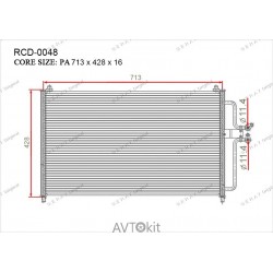 Радиатор кондиционера для Ford, Mazda GERAT RCD-0048