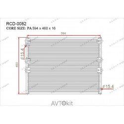 Радиатор кондиционера для Toyota GERAT RCD-0082