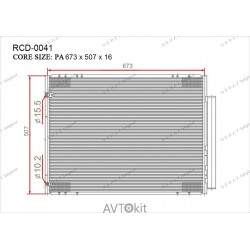 Радиатор кондиционера для Lexus GERAT RCD-0041