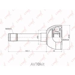 ШРУС наружный 31x28x60 для NISSAN LYNXauto CO-5735