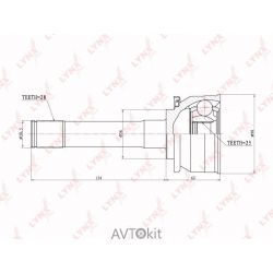 ШРУС наружный 28x25x56 для MITSUBISHI LYNXauto CO-7304