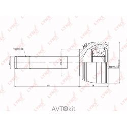 ШРУС наружный 30x30x73 для TOYOTA LYNXauto CO-7532