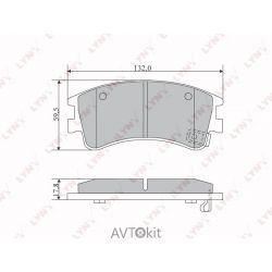 Колодки тормозные передние для MAZDA 6 LYNXauto BD-5112