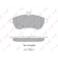 Колодки тормозные передние для MERCEDES-BENZ LYNXauto BD-5318