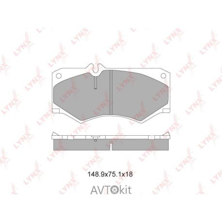 Колодки тормозные передние для MERCEDES-BENZ LYNXauto BD-5335