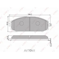 Колодки тормозные передние для NISSAN Patrol LYNXauto BD-5715
