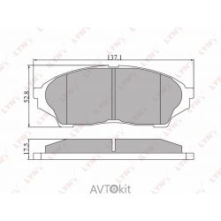 Колодки тормозные передние для TOYOTA Crown LYNXauto BD-7514